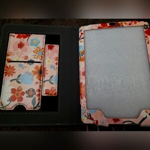 Pink Floral Tablet Cover with Protective Design